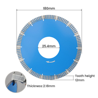 Lame de scie à table diamantée turbo sans éclats, conception segmentée, disque de coupe de précision pour céramique, porcelaine et pierre