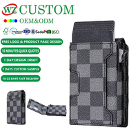 Dompet kulit asli untuk pria, dompet kulit asli, dompet Pop up, pemegang kartu minimalis, dompet kredit logam magnetis, dompet pria pemblokir RFID