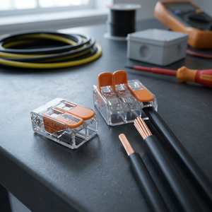 221-412 221-413 221-415 221-2411 Conectores de Palanca para Cableado Eléctrico Industrial en Riel DIN, Conexión Rápida de Cables Conductores - Product Image 2