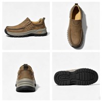 Chaussures pour hommes en promotion 2025 – Nouveaux mocassins décontractés en cuir pour l'extérieur, chaussures de randonnée à enfiler