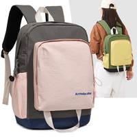 Sac à dos scolaire en nylon grande capacité, sac pour ordinateur portable unisexe, sac à dos de voyage, sac à dos résistant à l'usure
