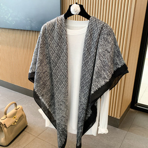 Yeni stil büyük 130*130cm pamuk keten kare eşarp kadınlar için renkli ekose çiçek baskılı atkılar hicap şallar - Product Image 3
