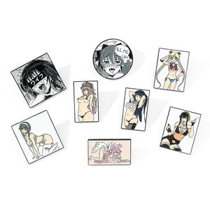 Broche de Anime japonés Sexy para chicas, Waifu, dibujos animados, Manga, chica, insignia de aleación, regalo de fiesta, Pin esmaltado - Product Image 3