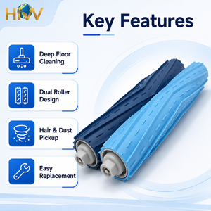 Nuevos consumibles de repuesto ecológicos HNW: cepillo, filtro y paño de mopa para Ecovacs <span class=keywords><strong>Deebot</strong></span> <span class=keywords><strong>T9</strong></span> <span class=keywords><strong>AIVI</strong></span>/<span class=keywords><strong>T9</strong></span> <span class=keywords><strong>AIVI</strong></span>+ tamaño estándar - Product Image 4