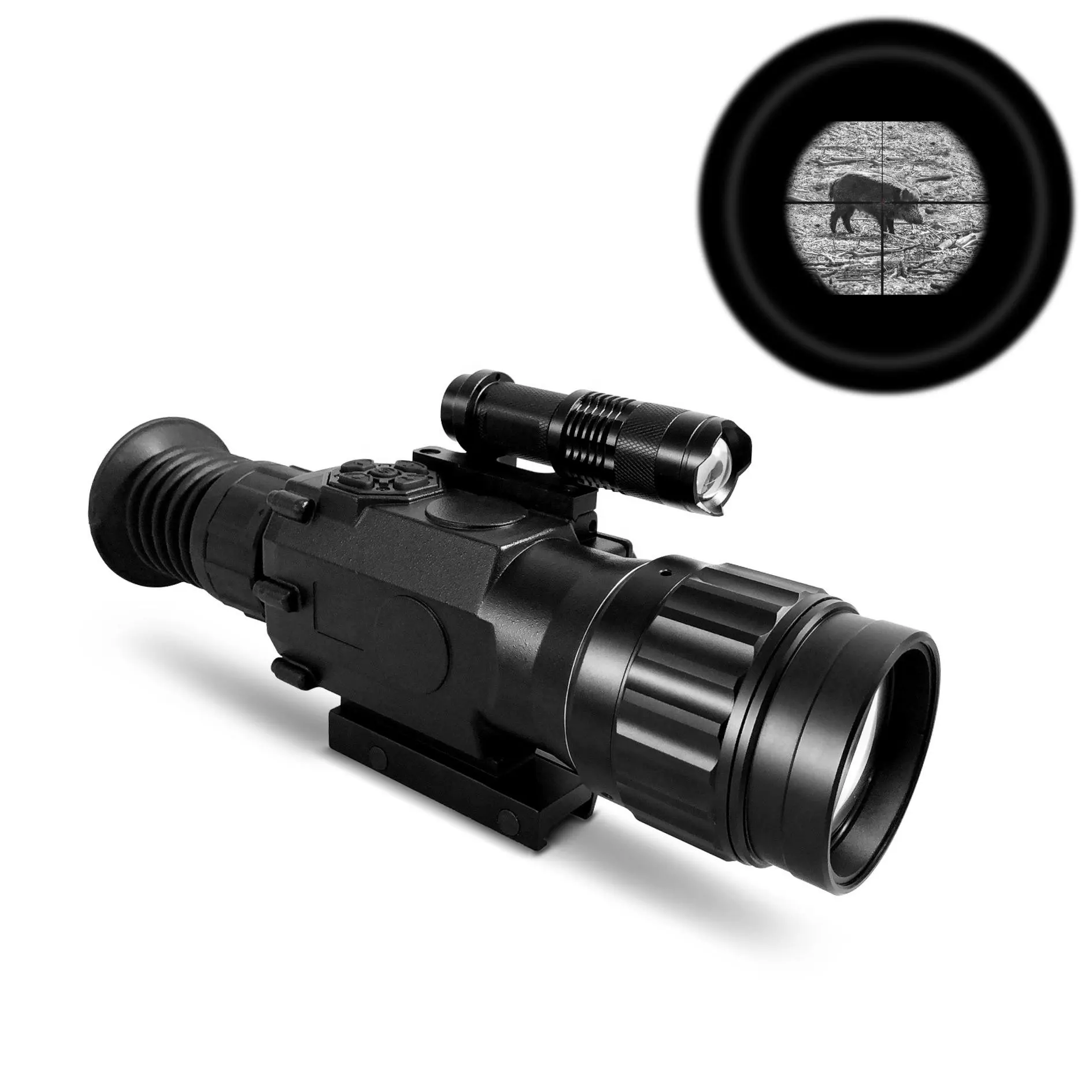 PQ1A 4X50 גבוהה בהירות ציד ראיית לילה Riflescope עם Picatinny הר רכבת אינפרא אדום <span class=keywords><strong>הפנס</strong></span>