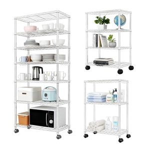 <span class=keywords><strong>Étagère</strong></span> de rangement en fil métallique à usage multiple à 6 niveaux homologuée NSF, <span class=keywords><strong>étagère</strong></span> métallique séparable, <span class=keywords><strong>étagère</strong></span> chromée <span class=keywords><strong>sur</strong></span> <span class=keywords><strong>roulettes</strong></span> - Product Image 2