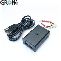 Módulo de escáner de código de barras GROW GM66 DC5V con carcasa negra Interfaz USB/UART Escáner de código de barras 1D/2D para Arduino Linux Windows