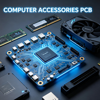 Accessoires informatiques OEM ODM, carte de circuit imprimé personnalisée, carte de circuit imprimé PCBA pour souris d'ordinateur, clavier, adaptateur, pièces détachées