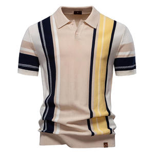 Collezione di <span class=keywords><strong>Polo</strong></span> di Lusso con Monogramma per <span class=keywords><strong>Uomo</strong></span> - Maglietta a Maniche Corte con Colletto Classico a Contrasto - Product Image 6