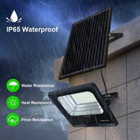 Projecteur solaire LED extérieur KCD Security Garden IP65 à télécommande, panneau solaire mono haute luminosité 50W 100W 200W 300W 500W