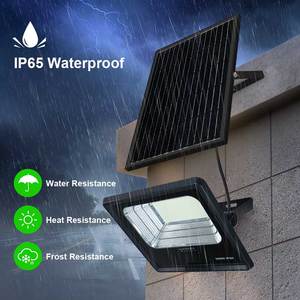 Reflector LED <span class=keywords><strong>Solar</strong></span> para Exteriores KCD Security Garden IP65 con Control Remoto, <span class=keywords><strong>Panel</strong></span> <span class=keywords><strong>Solar</strong></span> Mono de Alto Lumen, 50W 100W 200W 300W 500W - Product Image 2