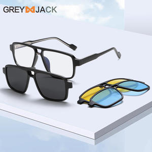 Lunettes de soleil magnétiques Greyjack, monture TR90, polarisées, protection contre la lumière bleue, unisexe, monture complète, protection UV à 100% - Product Image 3