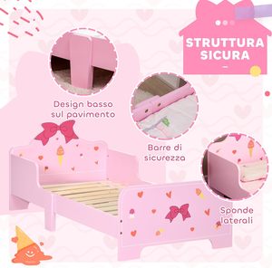 <span class=keywords><strong>Letto</strong></span> per Bambini 70x140cm con Motivo <span class=keywords><strong>Cuore</strong></span> e Figlio, Lettino per Bambini 2-4 Anni, Rosa, Anti-Caduta, in Spugna e Plastica, Fornitura Diretta dalla Fabbrica - Product Image 4