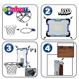 Juego Deportivo de Interior para Niños, Canasta de Baloncesto Colgante para Puerta con Puntuación - Product Image 3