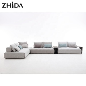 Set di Divani Componibili in Tessuto dal Design Italiano Moderno per Appartamenti, Hotel, Officine e Ville - Arredamento per Soggiorno - Product Image 3