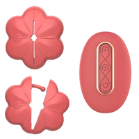 10-Gang Kabelloser Vakuum-Silikon-Brustmassager mit Klitoris- und Brustwarzenstimulation, Brustklammern-Vibrator für Männer und Frauen, Erotik