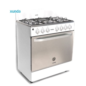Xunda <span class=keywords><strong>30</strong></span> inch hoogwaardige 5-pits vrijstaande gasfornuis van roestvrij staal met oven voor keuken en restaurant. - Product Image 2