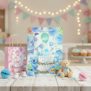 Sacchetto regalo Baby Shower 144 pz/CS 7 \ "X9 \" X3.1 \ "per regali neonati - Product Image 3