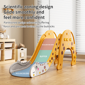 Feelkids con hươu cao cổ trượt an toàn trong nhà sân chơi trẻ em Mini nhựa chơi đồ chơi bé đóng bàn đạp trượt cho trẻ em - Product Image 2