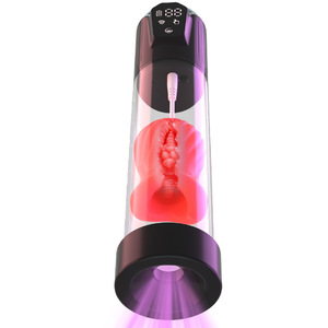 Männlicher Mastur bator Sexspielzeug Penis Booster Sucker Enhancer Stretching Training <span class=keywords><strong>Massage</strong></span> gerät mit Flugzeug becher und Vakuumpumpe - Product Image 4