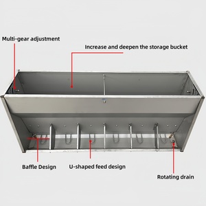 Nouvelle mangeoire automatique en acier inoxydable <span class=keywords><strong>pour</strong></span> élevage porcin avec une longue durée de vie - Product Image 3