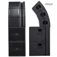 Système audio professionnel complet avec subwoofer de 18 pouces, son de basses puissant, pour extérieur, église, système audio passif, enceinte line array professionnelle