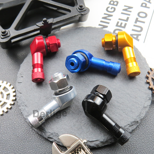 Tige de <span class=keywords><strong>valve</strong></span> de pneu de <span class=keywords><strong>moto</strong></span> en aluminium 8.3mm Noir 8.3mm <span class=keywords><strong>Valve</strong></span> d'angle à 90 degrés - Product Image 2