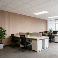 Panneaux acoustiques insonorisants en feutre PET blanc Lvji 48" x 24" NRC 0.8, design moderne, décoration murale pour salon et chambre, garantie 1 an