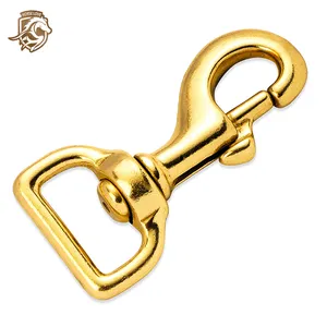 Fishing Brass Barrel Fishing Hook Snap Swivel Brass Swivel Eye Bolt Snap Hook Solid Brass Hook Snap 25Mm Animal