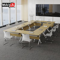 Bureau debout moderne pliable et amovible, panneaux épaissis, table longue, combinaison modulaire multifonctionnelle, minimaliste