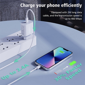 Cargador de Pared Kakiya PD de <span class=keywords><strong>35W</strong></span>, Tipo C a Tipo C, Carga Rápida, Cable de Nailon para <span class=keywords><strong>Apple</strong></span>, para iPhone 17, 16, 15, 14 Pro Max, Enchufe Tipo US, EU, UK - Product Image 5