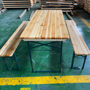 Ensembles de <span class=keywords><strong>table</strong></span> et de <span class=keywords><strong>banc</strong></span> de bière en <span class=keywords><strong>bois</strong></span> pliables d'extérieur pour banquet - Product Image 4