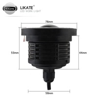 Lkt Vente Chaude 2,5 pouces 3,0 pouces 3,5 pouces 12V Phare antibrouillard Ambiance Angel Eyes LED Cob Projecteur Phare antibrouillard pour toutes les voitures