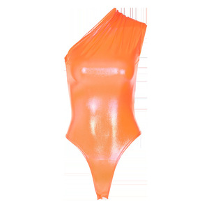 Body skinny en vinyle à une épaule pour femme 2023 tenue moulante - Product Image 2