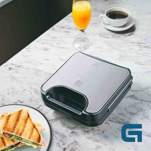 Grille-sandwich 750W en acier inoxydable à double fente pour griller les sandwichs - Product Image 3