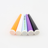 Vente en gros de tubes d'emballage en plastique de 98mm 110mm Tubes coniques King Size Pop Top Tubes en stock