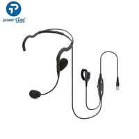 Casque mono-auriculaire de type arrière-de-tête pour radio bidirectionnelle