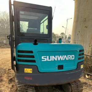 Miniexcavadora azul inteligente Shanhe de fácil mantenimiento, excavadora de orugas de alta potencia de excavación - Product Image 3