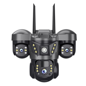 V380 New Powered Vts29-G 6MP <b>Security</b> CCTV <b>Wireless</b> LTE 4G Network PTZ Triple-Lens Night Vision Smart 3-Screen Solar <b>Camera</b> - Product Image 2