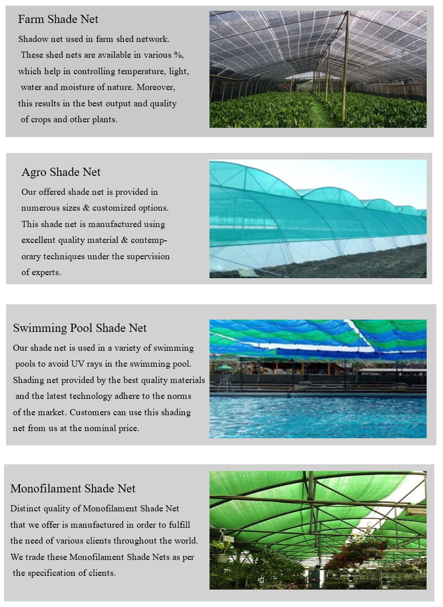 XH 100% New HDPE Greenhouse Shade Net Sun Shade Net UV Stabilized Sunshade Net