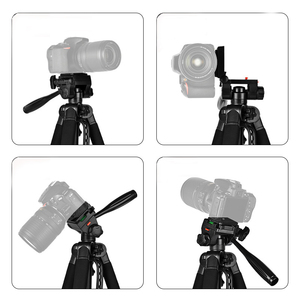 Trépied de vlogging flexible noir de 72 pouces à 3 sections pour téléphone portable - Product Image 5