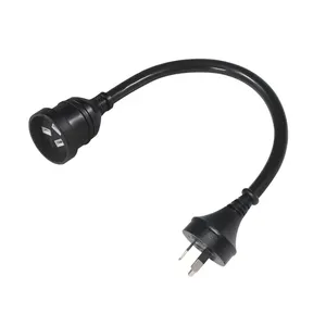 1.8M Heavy Duty 3Pin Ac SAA Approval Au Male to Female Plug Cooper Extension Electrical Pvc Wire Main Lead 250V Power Cord