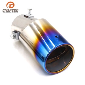 CNSPEED – tuyau d'échappement universel en acier inoxydable, 63mm, bleu, traité thermiquement, tube droit pour mise à niveau de voiture - Product Image 5