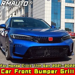 Kit de Carrocería para Honda Civic 11.ª Generación 2021-2022, Parrilla Delantera Negra Brillante Estilo TR, Accesorios para Automóviles - Product Image 1