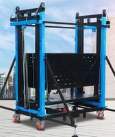 Plateforme élévatrice électrique Leopard ELS 500 kg, hauteur 6 m, pour travaux de construction avec télécommande et stabilisateurs de sécurité