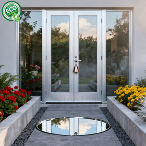 Porte française à double vitrage Cuisine Design Hôtel de luxe Véranda de jardin Porte d'entrée à battants - Product Image 2