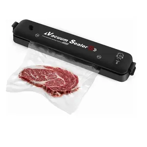 Drop shipping vacuum food sealer automatic with bags foods vacuum saver food fresh sealer home kitchen use meat packaging tool