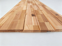 Customizable STK Grooved Sawn Texture Solid Wood Waterproof Wall Panel Timber Cladding Factory Supply for Interior Projects