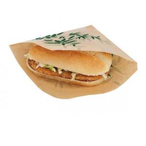 Sac en papier pour hamburger à emporter, sac à hamburger, sac pochette pour hamburger - Product Image 2