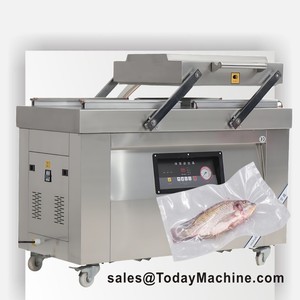 Machine à sceller sous vide agricole à double chambre Machines à emballer sous vide la viande industrielle alimentaire Sous Vide Emballage Viande Vacio - Product Image 3